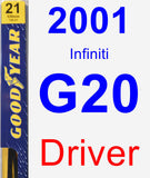 Driver Wiper Blade for 2001 Infiniti G20 - Premium