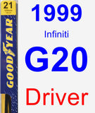 Driver Wiper Blade for 1999 Infiniti G20 - Premium