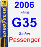 Passenger Wiper Blade for 2006 Infiniti G35 - Premium