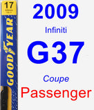 Passenger Wiper Blade for 2009 Infiniti G37 - Premium