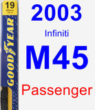 Passenger Wiper Blade for 2003 Infiniti M45 - Premium