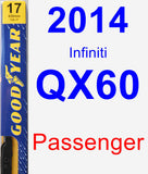 Passenger Wiper Blade for 2014 Infiniti QX60 - Premium