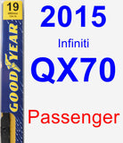 Passenger Wiper Blade for 2015 Infiniti QX70 - Premium