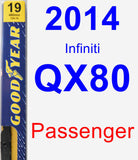 Passenger Wiper Blade for 2014 Infiniti QX80 - Premium