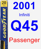 Passenger Wiper Blade for 2001 Infiniti Q45 - Premium