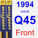 Front Wiper Blade Pack for 1994 Infiniti Q45 - Premium