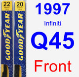 Front Wiper Blade Pack for 1997 Infiniti Q45 - Premium