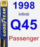 Passenger Wiper Blade for 1998 Infiniti Q45 - Premium