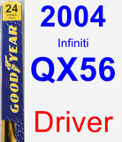 Driver Wiper Blade for 2004 Infiniti QX56 - Premium