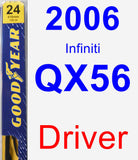 Driver Wiper Blade for 2006 Infiniti QX56 - Premium