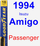 Passenger Wiper Blade for 1994 Isuzu Amigo - Premium