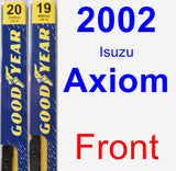 Front Wiper Blade Pack for 2002 Isuzu Axiom - Premium