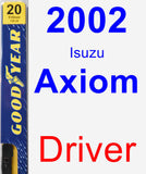 Driver Wiper Blade for 2002 Isuzu Axiom - Premium