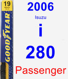 Passenger Wiper Blade for 2006 Isuzu i-280 - Premium