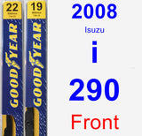 Front Wiper Blade Pack for 2008 Isuzu i-290 - Premium