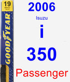 Passenger Wiper Blade for 2006 Isuzu i-350 - Premium