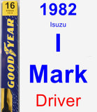 Driver Wiper Blade for 1982 Isuzu I-Mark - Premium