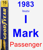 Passenger Wiper Blade for 1983 Isuzu I-Mark - Premium