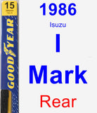 Rear Wiper Blade for 1986 Isuzu I-Mark - Premium