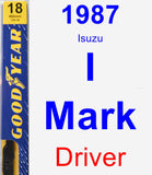 Driver Wiper Blade for 1987 Isuzu I-Mark - Premium