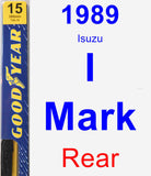 Rear Wiper Blade for 1989 Isuzu I-Mark - Premium