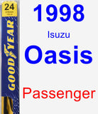 Passenger Wiper Blade for 1998 Isuzu Oasis - Premium