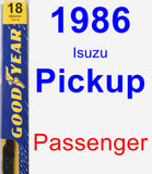 Passenger Wiper Blade for 1986 Isuzu Pickup - Premium