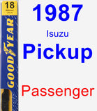 Passenger Wiper Blade for 1987 Isuzu Pickup - Premium