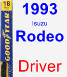 Driver Wiper Blade for 1993 Isuzu Rodeo - Premium