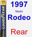 Rear Wiper Blade for 1997 Isuzu Rodeo - Premium