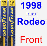 Front Wiper Blade Pack for 1998 Isuzu Rodeo - Premium