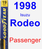 Passenger Wiper Blade for 1998 Isuzu Rodeo - Premium