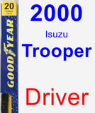 Driver Wiper Blade for 2000 Isuzu Trooper - Premium