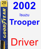 Driver Wiper Blade for 2002 Isuzu Trooper - Premium