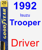 Driver Wiper Blade for 1992 Isuzu Trooper - Premium