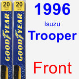 Front Wiper Blade Pack for 1996 Isuzu Trooper - Premium