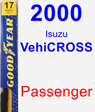 Passenger Wiper Blade for 2000 Isuzu VehiCROSS - Premium