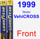 Front Wiper Blade Pack for 1999 Isuzu VehiCROSS - Premium