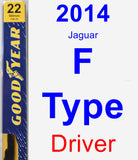 Driver Wiper Blade for 2014 Jaguar F-Type - Premium