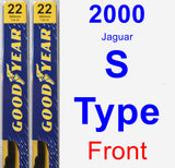 Front Wiper Blade Pack for 2000 Jaguar S-Type - Premium