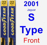 Front Wiper Blade Pack for 2001 Jaguar S-Type - Premium