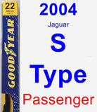 Passenger Wiper Blade for 2004 Jaguar S-Type - Premium