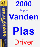 Driver Wiper Blade for 2000 Jaguar Vanden Plas - Premium