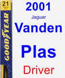 Driver Wiper Blade for 2001 Jaguar Vanden Plas - Premium