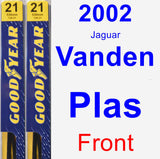 Front Wiper Blade Pack for 2002 Jaguar Vanden Plas - Premium