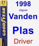 Driver Wiper Blade for 1998 Jaguar Vanden Plas - Premium