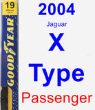 Passenger Wiper Blade for 2004 Jaguar X-Type - Premium