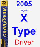 Driver Wiper Blade for 2005 Jaguar X-Type - Premium