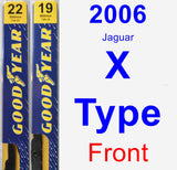 Front Wiper Blade Pack for 2006 Jaguar X-Type - Premium