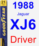 Driver Wiper Blade for 1988 Jaguar XJ6 - Premium